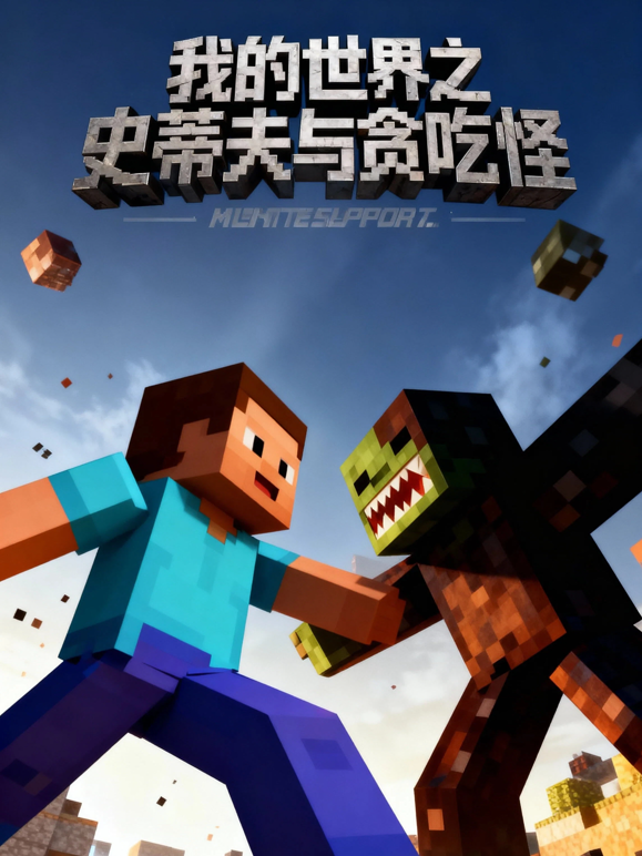 我的世界之史蒂夫与贪吃怪